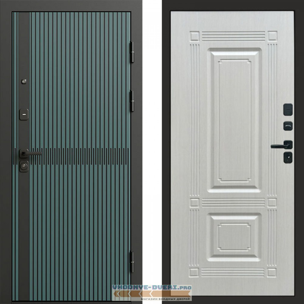 Termo Door ГРАУНД Velutto Verde Бетон Мадрид Лиственница